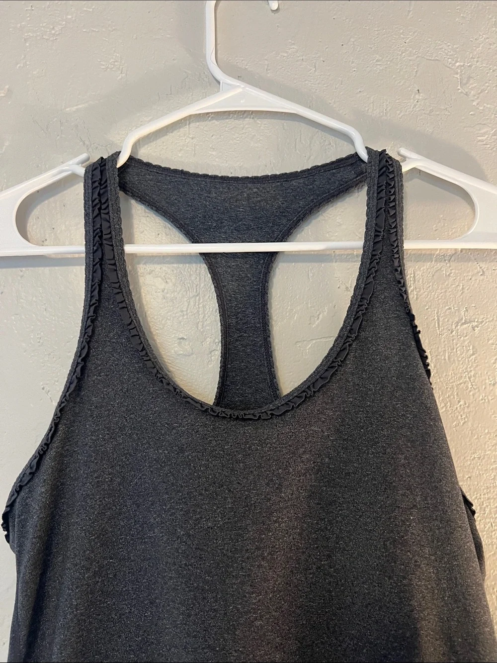 Lululemon charcoal heather Racerback Tank Top